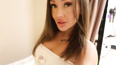 Your stepsister decided to show what she likes and stuck her fingers in all her holes