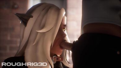 Horny Silver from Dedlock wants some cock right in the alley