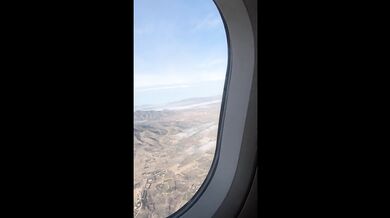 I couldn't hold back my arousal and went to masturbate in the airplane bathroom