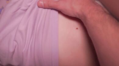 Stepsister Caught Stepbrother With Boner and Helps Cum On Her Big Perfect Ass