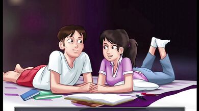 Sommertime saga | sexy stepsis with studying 18+