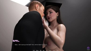 Horny Amateur Couple Having Quick Fuck in College Toilet - The Office