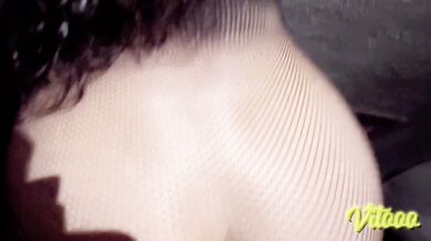 Latina in sexy clothes shows you what she looks like in high heels having sex