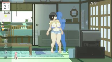 Wash your stepdaughter's large and firm breasts HentaiGame | The Summer