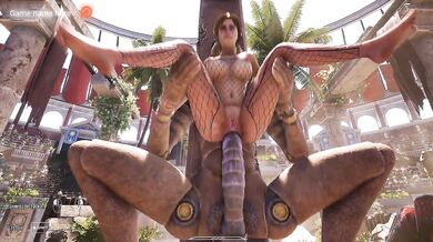 Once again, Lara couldn’t resist exploring the cave… and the statue couldn’t resist exploring hers. part 2