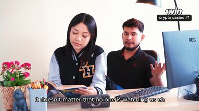 Cheeky schoolgirl gets her teacher to fuck her right in the middle of class - Sofi Becker