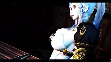 The female swordsman's secret job