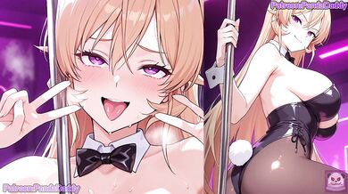 Food Wars bunny suit hentai - big tits Nakiri Erina Bunny Suit Blow Job for her boss hentai by PandaDaddy