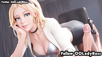 Lux blow job for her boss hentai anime from League Of Legends by ooladyboss