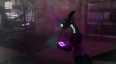 Snakegirl stuck in the grasp of Nescience Corp...