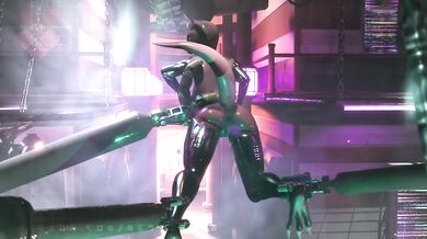 Snakegirl stuck in the grasp of Nescience Corp...