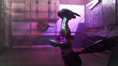 Snakegirl stuck in the grasp of Nescience Corp...