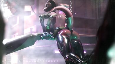 Snakegirl stuck in the grasp of Nescience Corp...