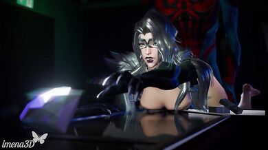 Black Cat Caught and FUCKED by Spidey