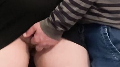 Anita Feet fingers tight pussy under public lights