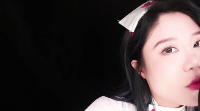 ASMR Hot Girl Nurse ZOMBIE Eat Your Brain | Nurse Ear eating and Ear Licking | Halloween