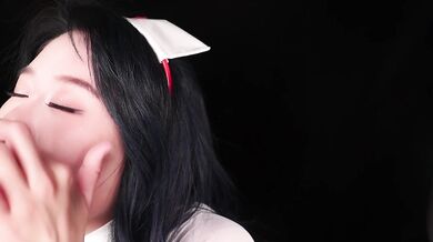 ASMR Hot Girl Nurse ZOMBIE Eat Your Brain | Nurse Ear eating and Ear Licking | Halloween