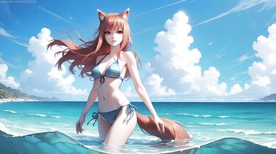 Public sex with Holo on the beach