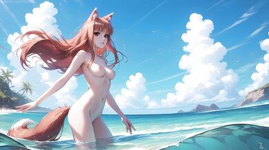 Public sex with Holo on the beach