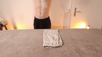Professional Massage Ends with Her Riding My Cock Like a Whore