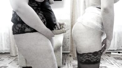 I fuck my lesbian friend's ass with a strap-on