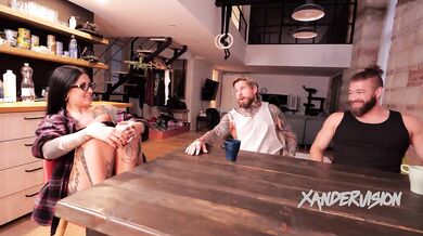 Morea Black Gets A DP In A Nasty Threeway With Xander Corvus