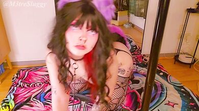 Kinky PuppyGirl in Black Fishnet: Come and Train Me - M3treSluggy
