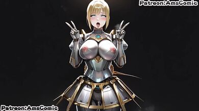 League Of Legends hentai ams animation - Orianna big tits blow job hentai by amscomic