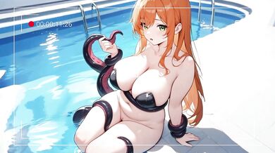 Virtual Waifu Late Night Swim - Caught By Surprise