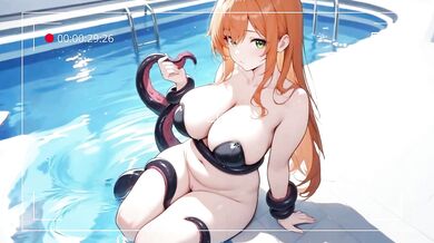 Virtual Waifu Late Night Swim - Caught By Surprise