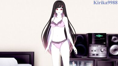 Yomeguri Hana and I have intense sex in the bedroom. - VTuber Hentai