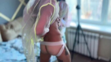 Home bi party - guys fuck a girl and each other in the ass with big dicks