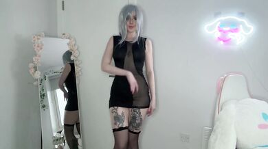 Sexy Shenhe Wearing Slutty Cocktail Dress