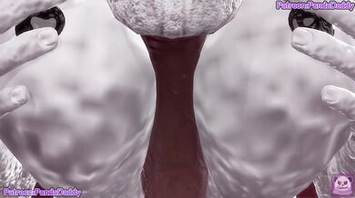 Jujutsu Kaisen bunny suit 3d hentai Animation - big tits Mahoraga Bunny Suit Blow Job for her boss hentai by PandaDaddy