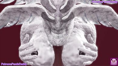 Jujutsu Kaisen bunny suit 3d hentai Animation - big tits Mahoraga Bunny Suit Blow Job for her boss hentai by PandaDaddy