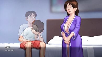 Jerk off while watching my land lady Naked in front of me