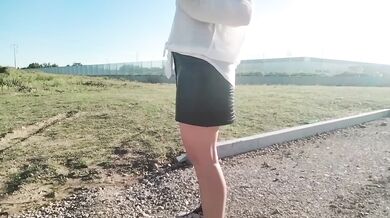 Slut wife toasts with pissing