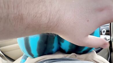Making Stranger Cum with My Big Ass in Tight Yoga Pants Grinding on Him