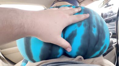 Making Stranger Cum with My Big Ass in Tight Yoga Pants Grinding on Him