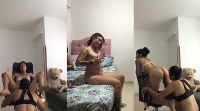 LATINAS LESBIAN SEX SHOWING THEIR TITS AND PUSSY