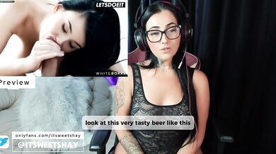 Porn React - Eveline Dellai - Amazing Brunette Romantic Girlfrined Deepthroat, Missionary, Small Tits, Pussy Licking, Anal - LetsDotIt - ItSweetShay
