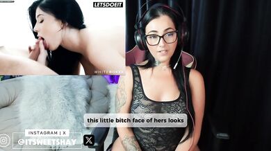Porn React - Eveline Dellai - Amazing Brunette Romantic Girlfrined Deepthroat, Missionary, Small Tits, Pussy Licking, Anal - LetsDotIt - ItSweetShay
