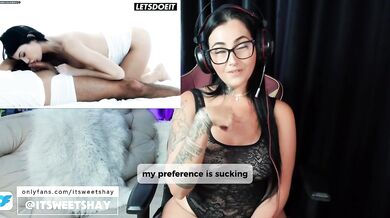 Porn React - Eveline Dellai - Amazing Brunette Romantic Girlfrined Deepthroat, Missionary, Small Tits, Pussy Licking, Anal - LetsDotIt - ItSweetShay