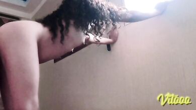 Skinny girl giving herself completely to her boyfriend, watch as he ends up fucking her doggy style