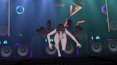 Thicc Elf VTuber Hentai Strip Dance | Bicycle MMD