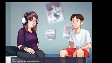 Had Fun Roleplay Sex With My Chubby Classmate | Summertime Saga Gameplay | June Scene Part 1