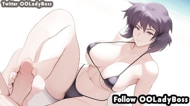Motoko Kusanagi Bikini Tits Job for her boss hentai Part B from Ghost in the Shell by ooladyboss