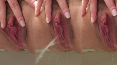 *Special Request* Close-up Wet Pink Pussy ~ Watch me pee after cumming :)