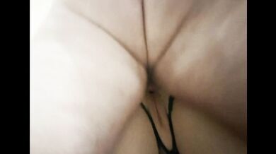 I came on her wet pussy Couldn’t resist her green lingerie. Had to cum all over it