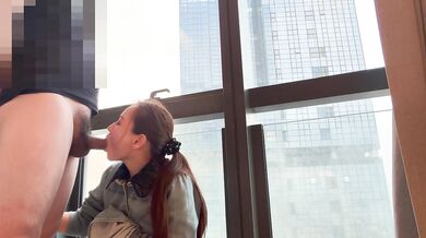 Exposed and trained wife with a remote control vibrator. The last is sex in full view from the next building.